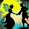 Silhouette Fantasy Couple Diamond Painting
