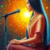 Singing Lady Diamond Painting