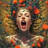 Wildflower Scream Diamond Painting