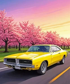 Yellow Charger Diamond Painting