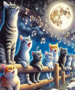 Cats Choir Diamond Painting