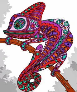 Mandala Chameleon Diamond Painting
