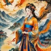 Ancient Chinese Girl Diamond Painting