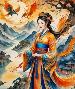 Ancient Chinese Girl Diamond Painting