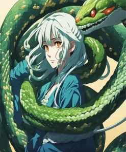 Anime Snake Princess Diamond Painting