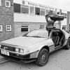 Black and White DeLorean Diamond Painting