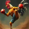 Boxing Rooster Diamond Painting