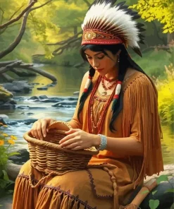 Cherokee Girl Diamond Painting
