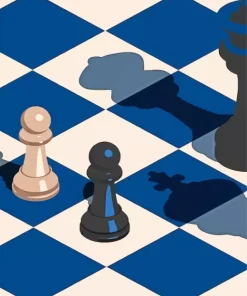 Chess Board Illustration Diamond Painting