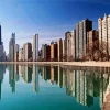 Chicago Skyline Reflection Diamond Painting