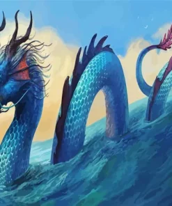 Chinese Ocean Dragon Diamond Painting