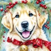 Christmas Dog Diamond Painting