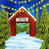 Christmas Farm Trees Diamond Painting