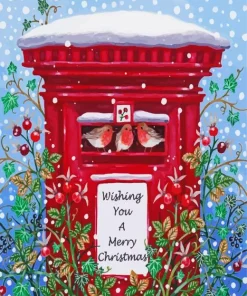 Christmas Mail Box Diamond Painting