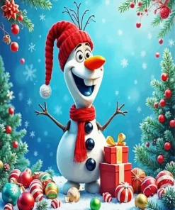 Christmas Olaf Diamond Painting