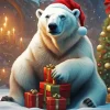 Christmas Polar Bear Diamond Painting