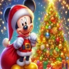 Christmas Santa Mickey Diamond Painting