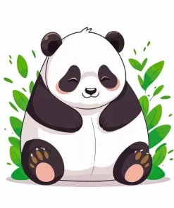 Chubby Panda Diamond Painting