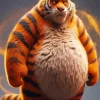 Chubby Tiger Diamond Painting