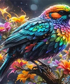 Colorful Bird Diamond Painting