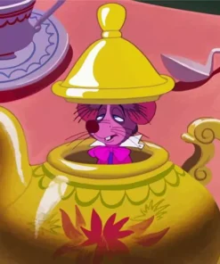 Dormouse in a Teapot Diamond Painting
