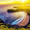 Golden Sunset at Silver Strand Diamond Painting