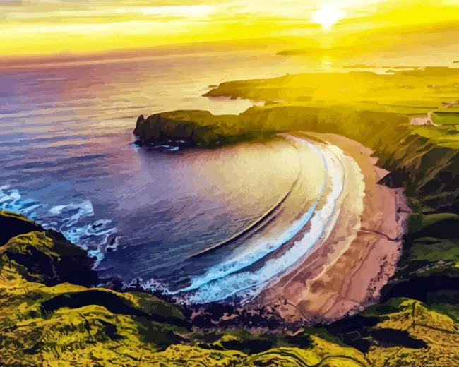Golden Sunset at Silver Strand Diamond Painting Golden Sunset at Silver Strand Diamond Painting