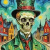Gothic Skeleton Gentleman Diamond Painting