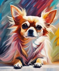 Long Hair Chihuahua Diamond Painting