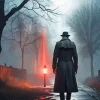 Mysterious Man in Fog Diamond Painting