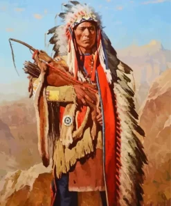 Native American Warrior Diamond Painting