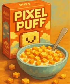 Pixel Puff Cereal Diamond Painting