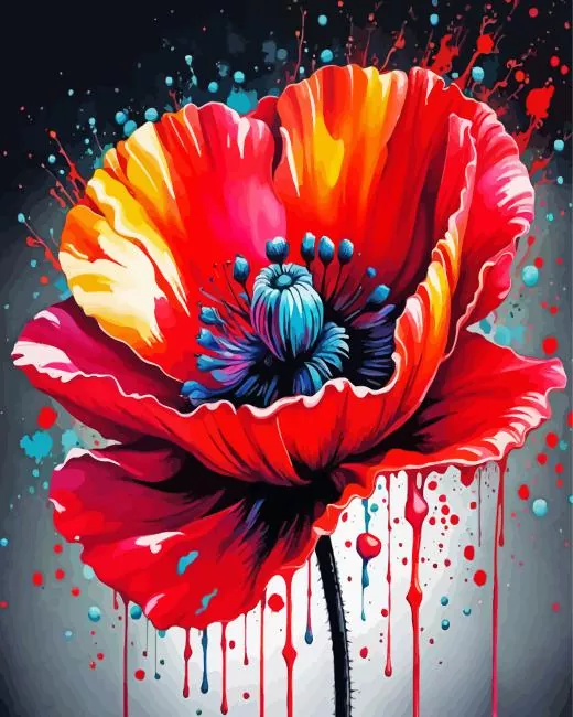 Poppy Flower Diamond Paintings Poppy Flower Diamond Painting