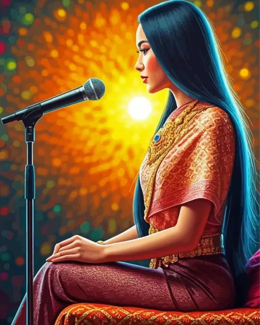 Singing Lady Diamond Paintings Singing Lady Diamond Painting