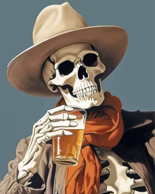 Skeletal Cowboy Diamond Paintings Skeletal Cowboy Diamond Painting