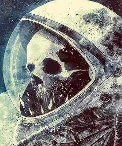 Skeleton Spaceman Diamond Painting