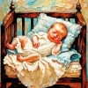 Sleeping Baby Diamond Painting