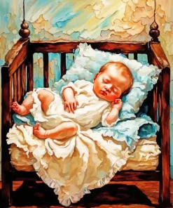 Sleeping Baby Diamond Painting