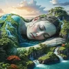Sleeping Mother Nature Diamond Painting