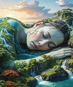 Sleeping Mother Nature Diamond Painting