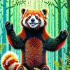 Smiling Red Panda Diamond Painting