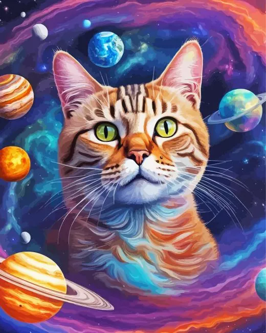 Space Cat Art Diamond Paintings Space Cat Art Diamond Painting