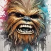 Splatter Chewbacca Diamond Painting
