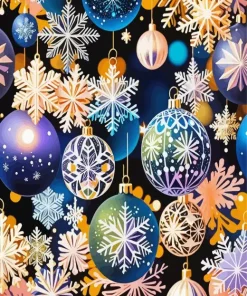Christmas Bulbs Diamond Painting