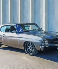 Grey Chevrolet Chevelle Diamond Painting